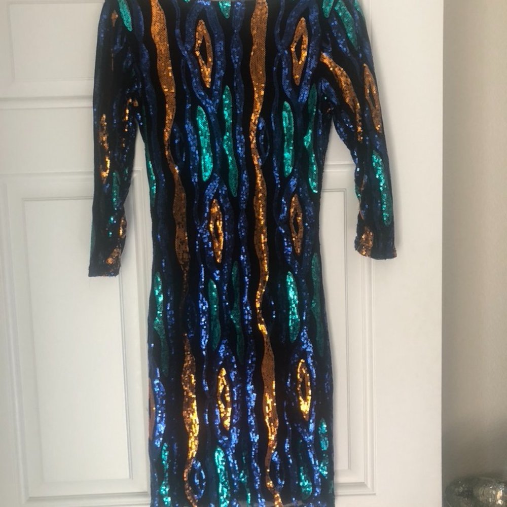 Rubber Ducky Sequin Cocktail Dress (Medium)